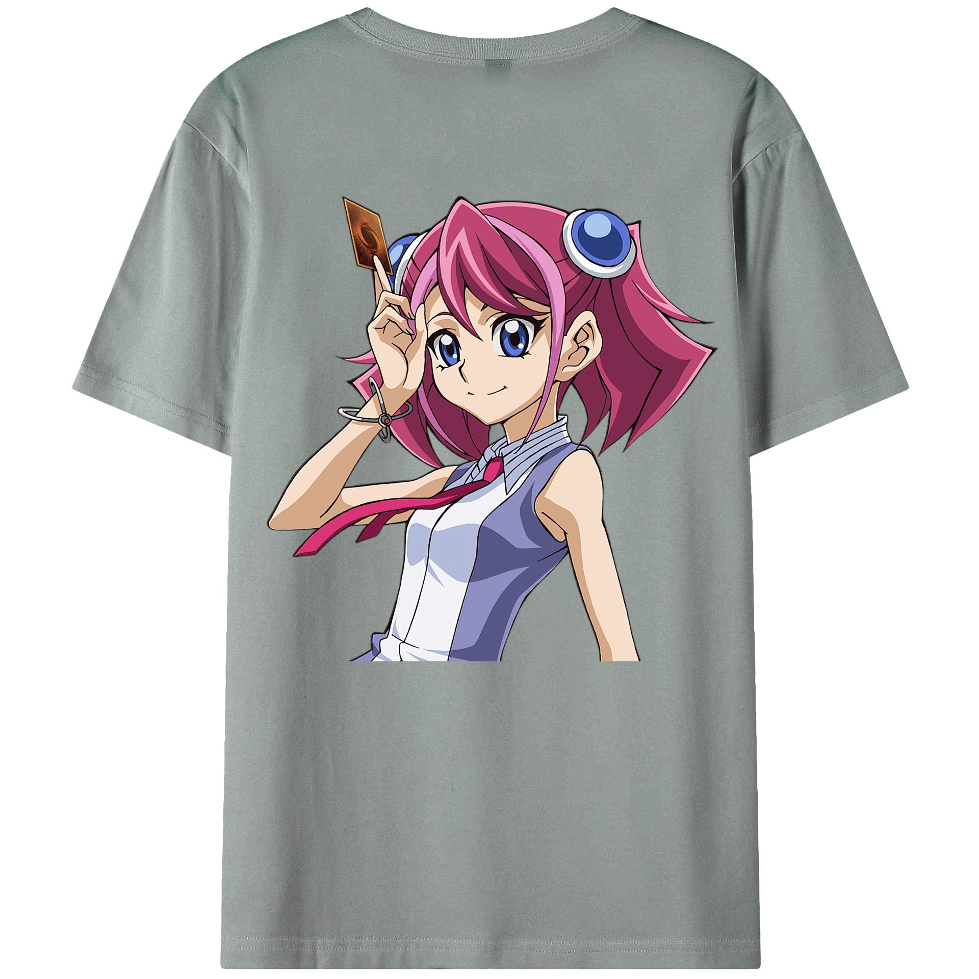 （画像用） 遊☆戯☆王 Yu-Gi-Oh! 綿100％ メンズ半袖Tシャツ（バックプリント） 通気性